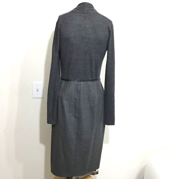 PAULE KA Paris Wool Thin Belt Midi Dress NWT Sz 40 - Picture 2 of 8